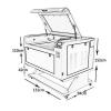 6090 CNC CO2 laser engraving machine