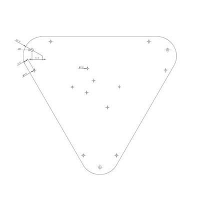 180mm Kossel top or bottom plate