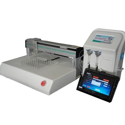 Dual-channel automated liquid dispensing system, pipetting workstations