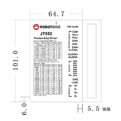 50VDC 5.2A two phase microstepping driver