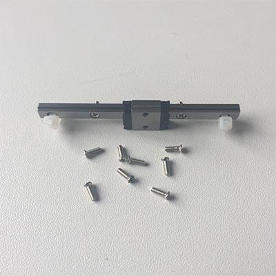 Slim head set screws for linear rails
