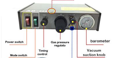 2-Liquid Semi-Auto Glue Dispenser Dispensing Machine AB Glue Epoxy Resin  110V 