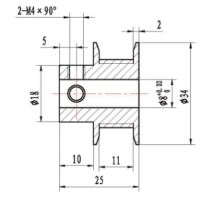 3M 32 Tooth Pulley