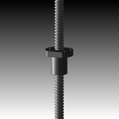 1605 or 1610 ball screw 500mm or 1000mm long with nut