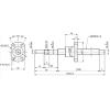 Ground ball screw 0602 or 0802 with machine end