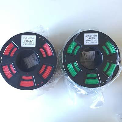 BioRobo silk like 3D Printing Filament in colors