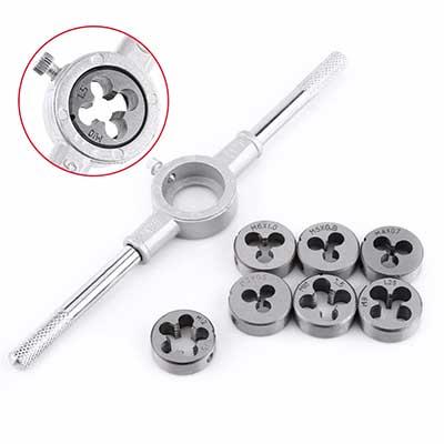 8pcs per set 7 metric screw Die and 1 Wrench