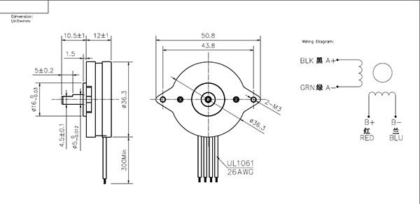 Tripod stepper motor