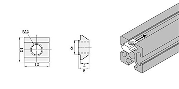 pre-assembly T nut