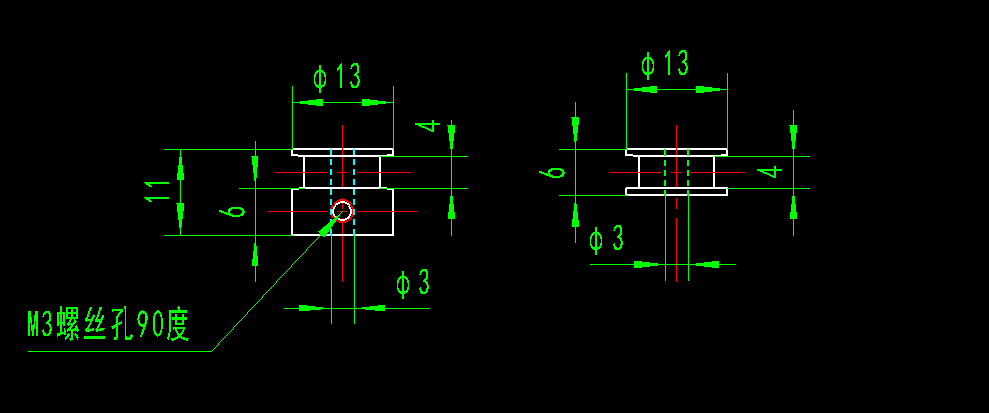 dc motor pulley