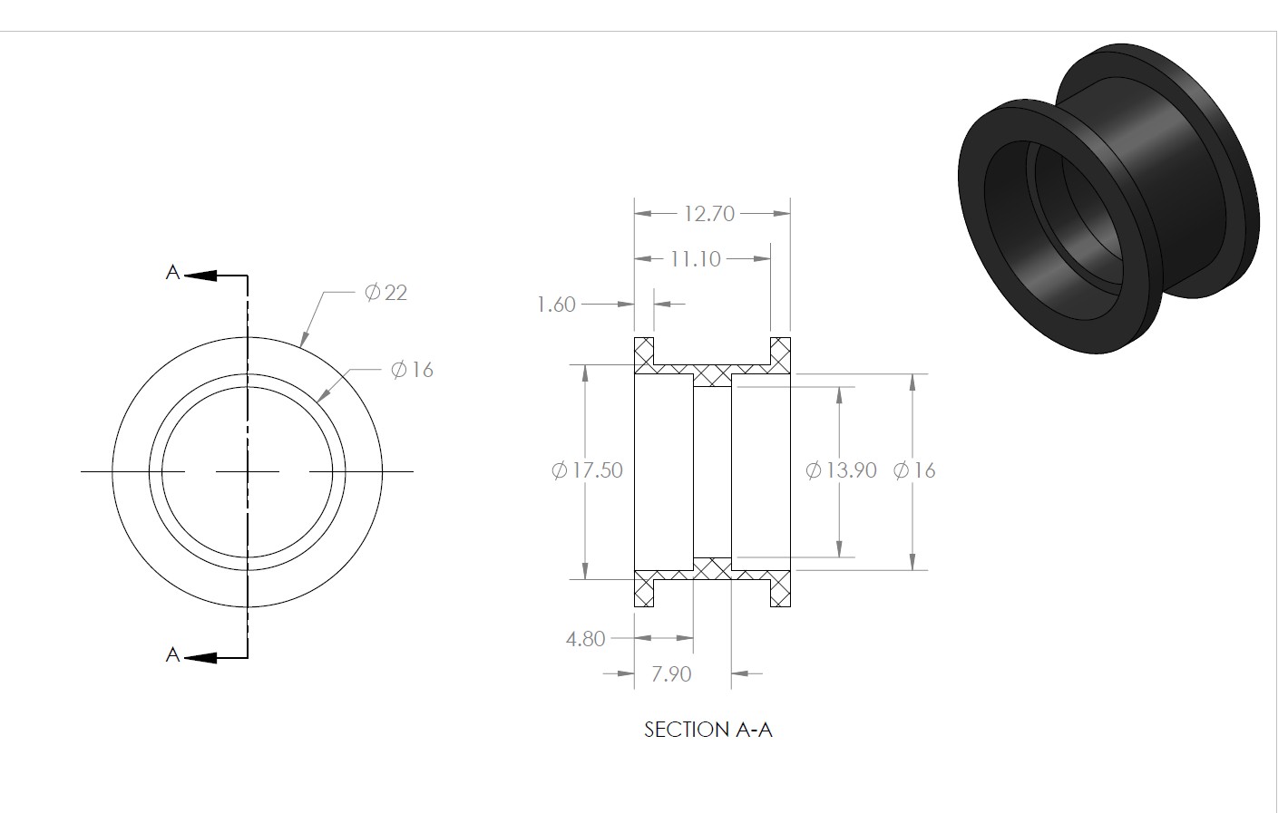 Delrin Idler Wheel
