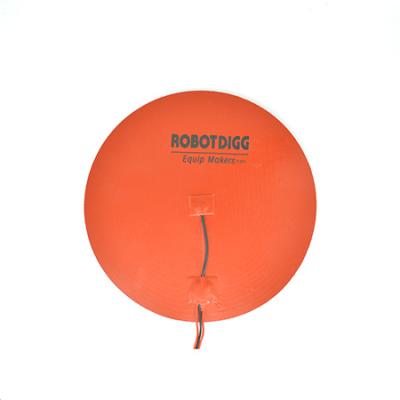 300mm, 600mm or 800mm Round Silicone Rubber Heater Pad