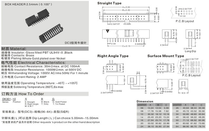 Box Header 2.54mm