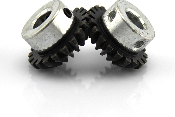 304 Stainless Steel 0.5 Modulus 20 Tooth & 40 tooth Bevel Gear Set 1:2 Drive 90° 