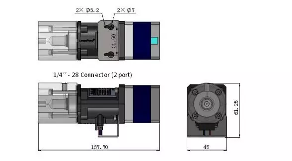 Stepper Motorized Piston Pump