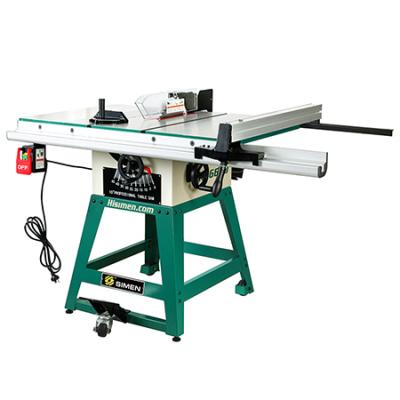 10-inch Hisimen H36650 Table Saw with 1500W Powerful Motor