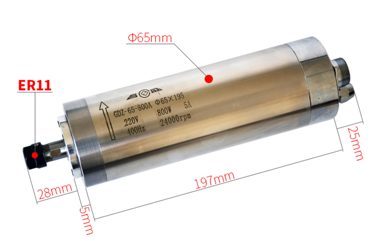 800w water cooled spindle