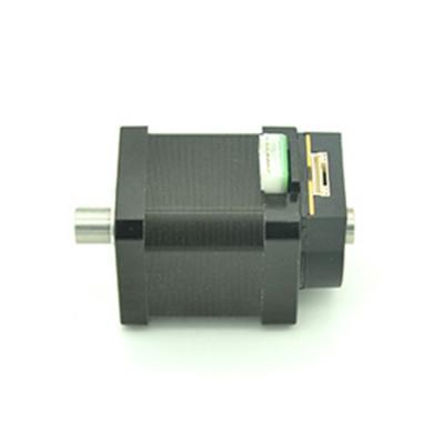 Hollow shaft stepper motor with encoder