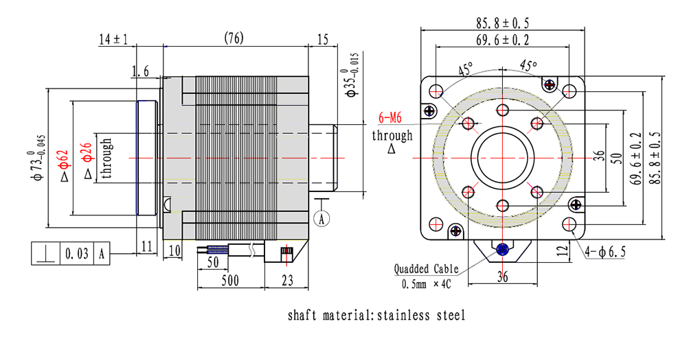 NEMA34 rotary table