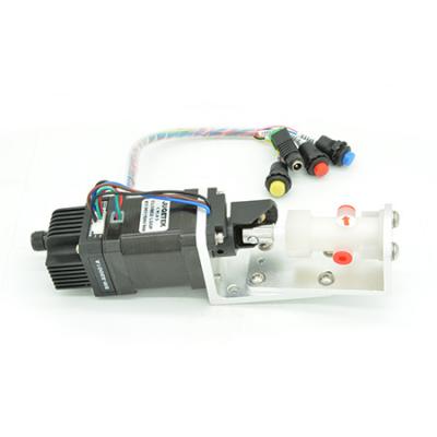 Stepper motorized rotary metering ceramic pump