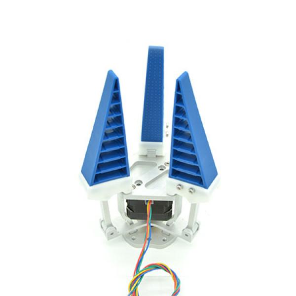Pneumatic or stepper motorized flexible gripper RobotDigg