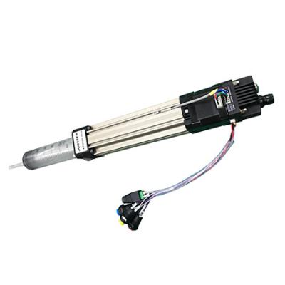 Stepper motorized cylinder drive syringe pump