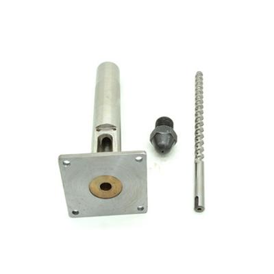 8 or 12 filament extruder screw barrel and nozzle