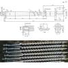 Vertical injection molding barrel and screw D28
