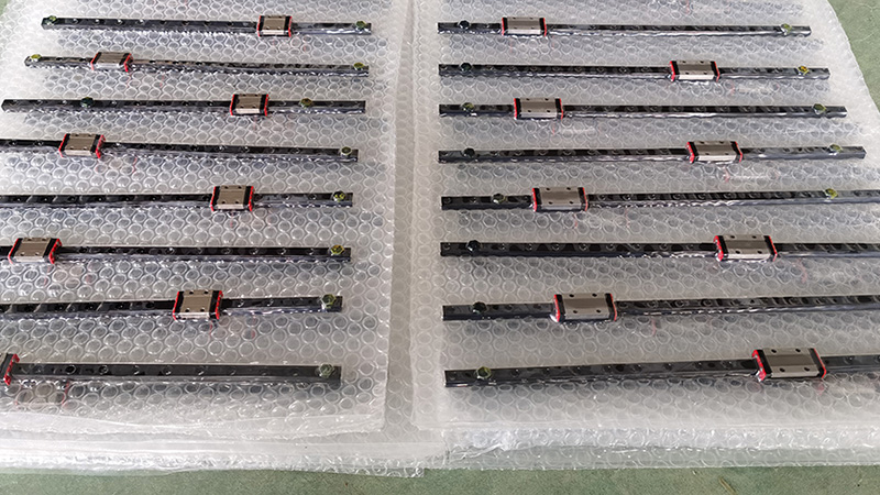 black anodized linear rail