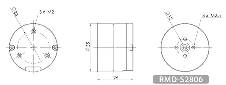 RMD-S2806 BLDC Servo