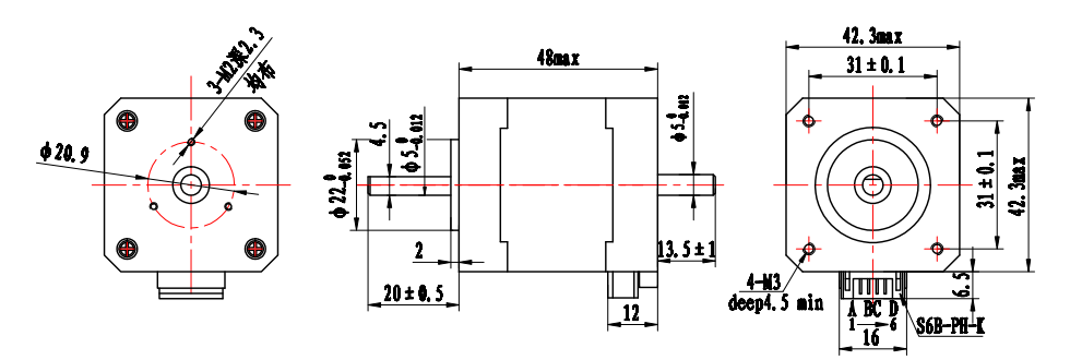 misdrijf te binden Bakkerij Double shaft nema17 stepper motor - RobotDigg