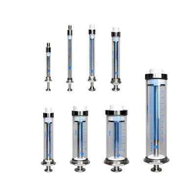 Gas tight sampling syringe 5ml, 10ml, 25ml, 50ml or 100ml