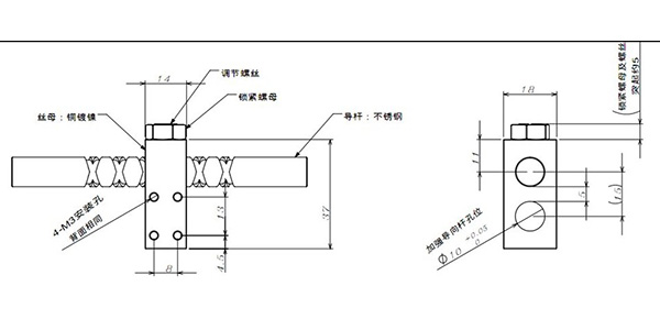 10mm reversing screw and block