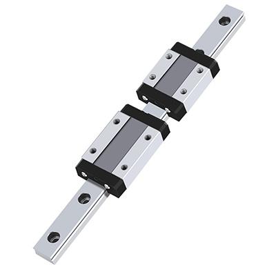 Chrome or nickel plated miniature linear rails
