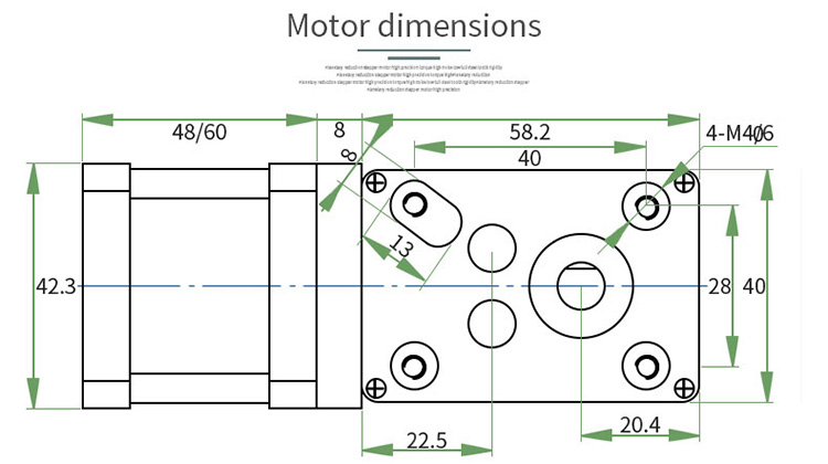 NEMA17 worm gear stepper motor