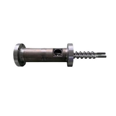 Twin-screw small size parallel or conical and its barrel for plastic extruders