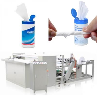 Wet Wipe Splitting and Rewinding Machine with humidifying system