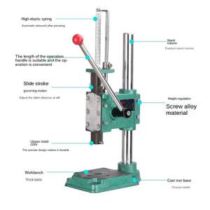 JM-16 Manual Press beer capper, punching and diamond cutting press