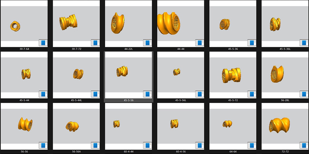 Modular block type twin screw