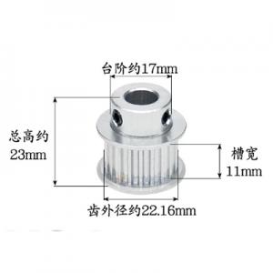 3M Pulley 24 Tooth for 9mm wide 3M Belt