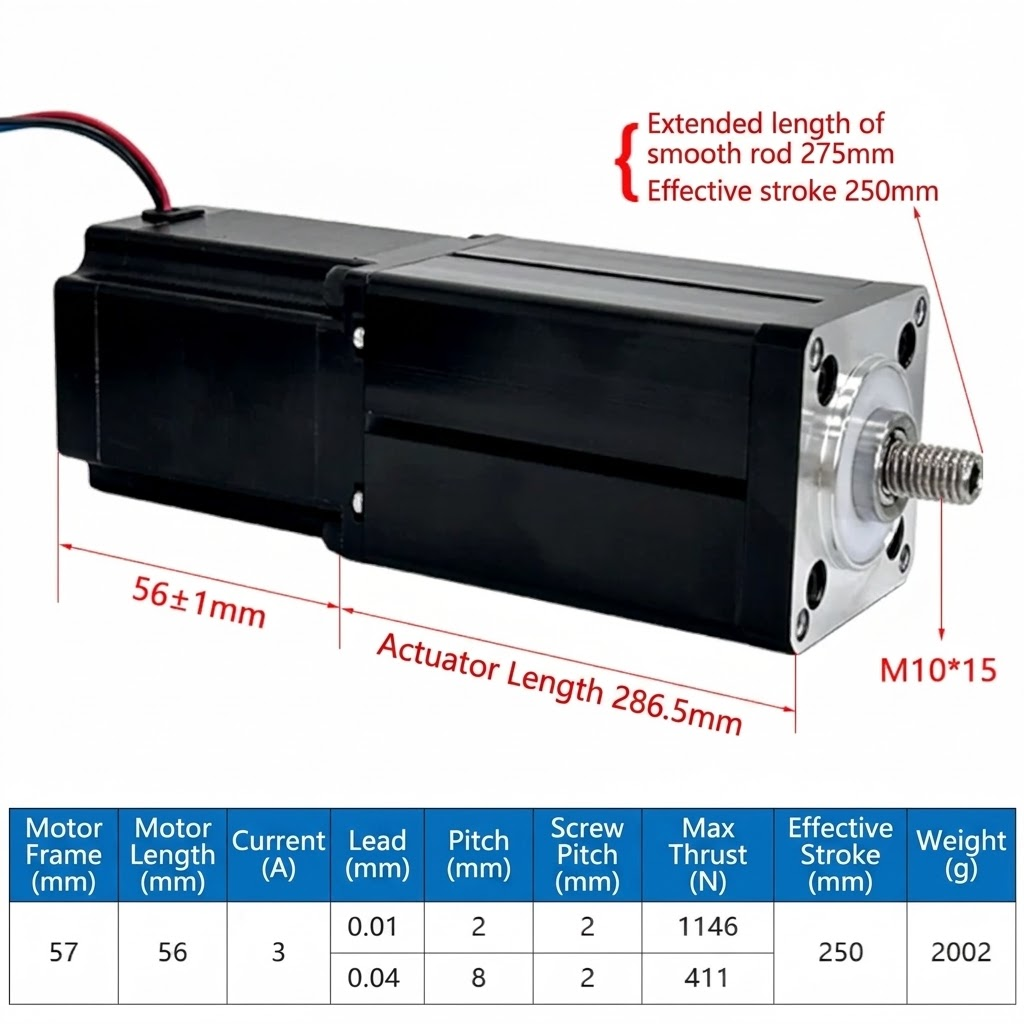 stepper motor cylinder