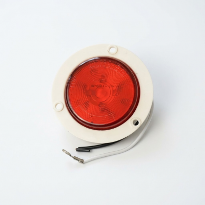 Round 12-LED Clearance & Side Marker Light with Built-in Flange