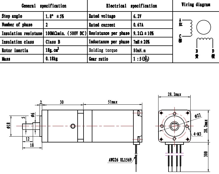 Nema11 Geared Stepper