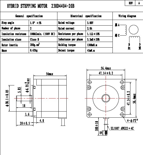 nema23 stepper motor